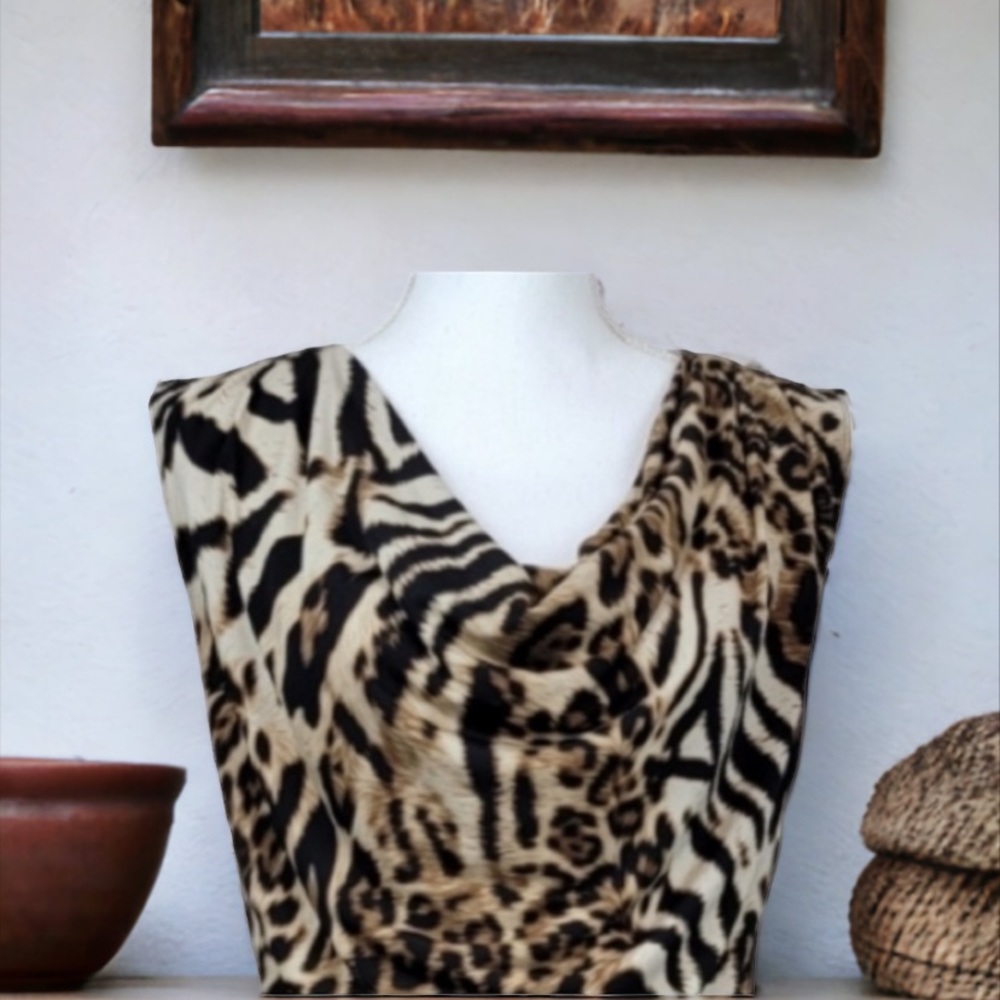 MSK Animal Print Mini Dress - Picture 5 of 9